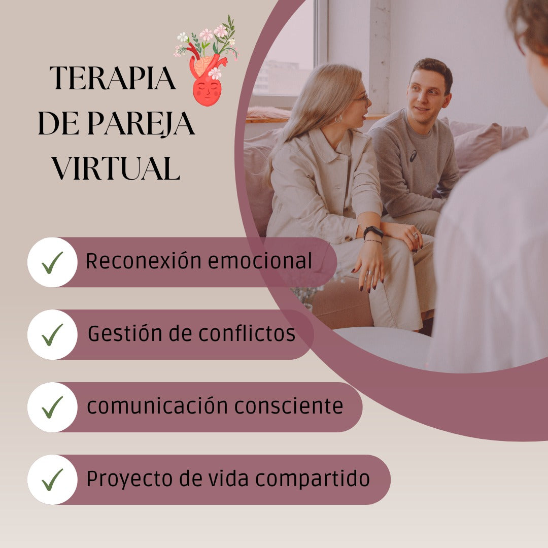 Terapia de Pareja - Reconéctense. Sanen. Fortalezcan su vínculo con acompañamiento profesional.